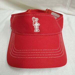 America’s Cup 34 (Yacht Racing San Francisco) Red Sun Visor Hat Adj. Mens Size